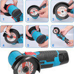 Mini Amoladora Angular 12V Inalámbrica Compacta y potente